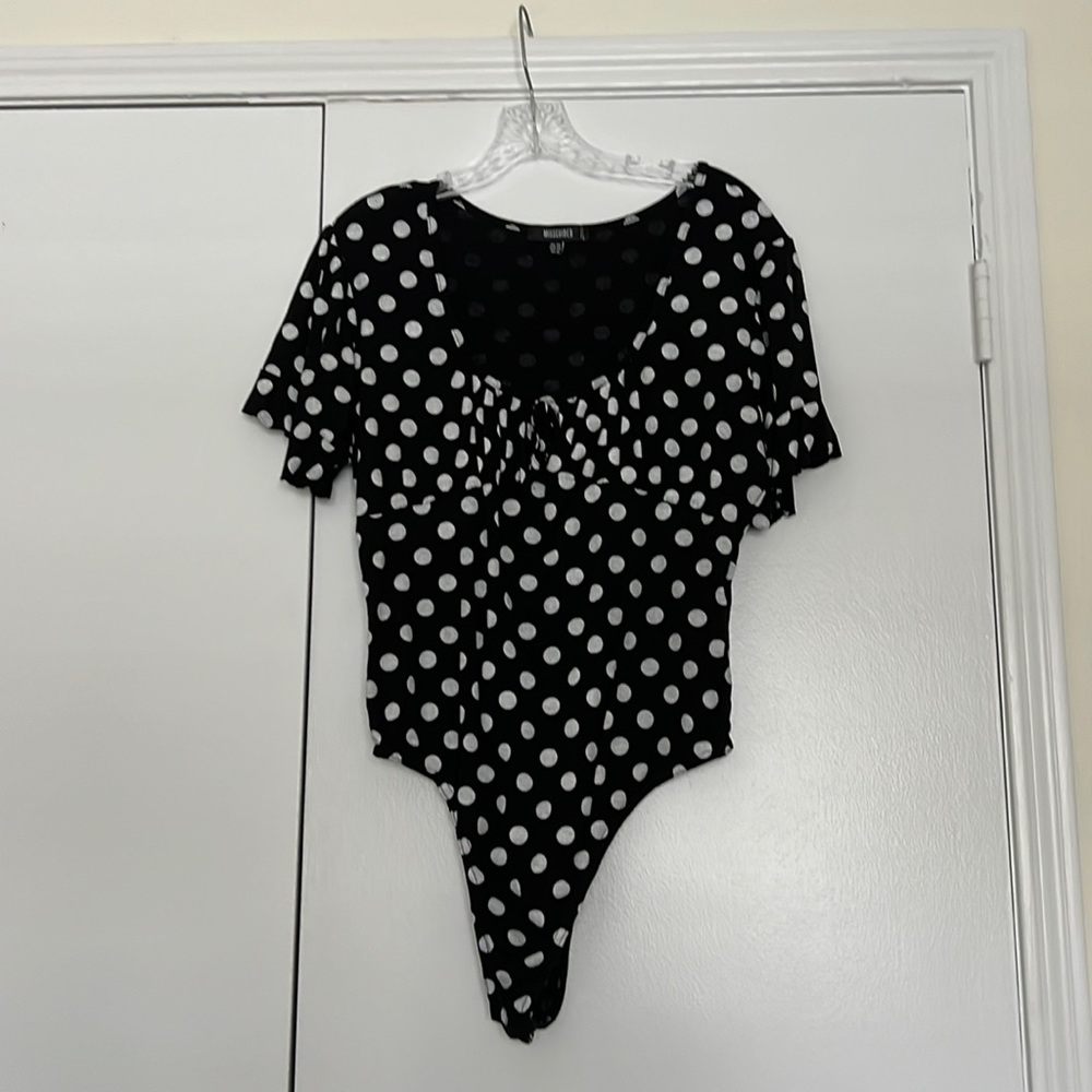 Misguided size 16 polka dot body suit. Worn once
